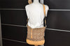 Authentic COACH Signature Shoulder Crossbody Bag Canvas Leather 9349 Brown 3415K
