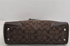 Authentic COACH Signature Shoulder Tote Bag Canvas Leather 10245 Brown 3416K