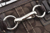 Authentic COACH Signature Shoulder Tote Bag Canvas Leather 10245 Brown 3416K