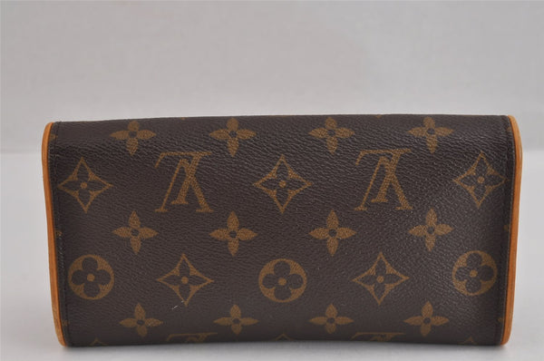 Authentic Louis Vuitton Monogram Pochette Twin PM Shoulder Bag M51854 LV 3417J