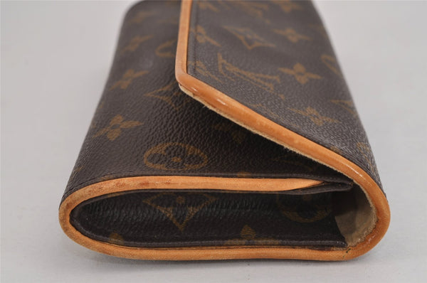 Authentic Louis Vuitton Monogram Pochette Twin PM Shoulder Bag M51854 LV 3417J