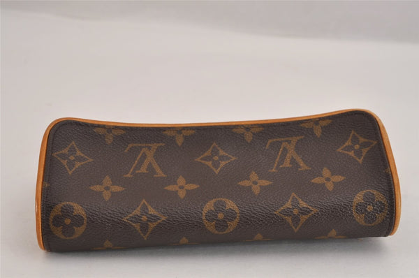 Authentic Louis Vuitton Monogram Pochette Twin PM Shoulder Bag M51854 LV 3417J