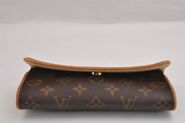 Authentic Louis Vuitton Monogram Pochette Twin PM Shoulder Bag M51854 LV 3417J