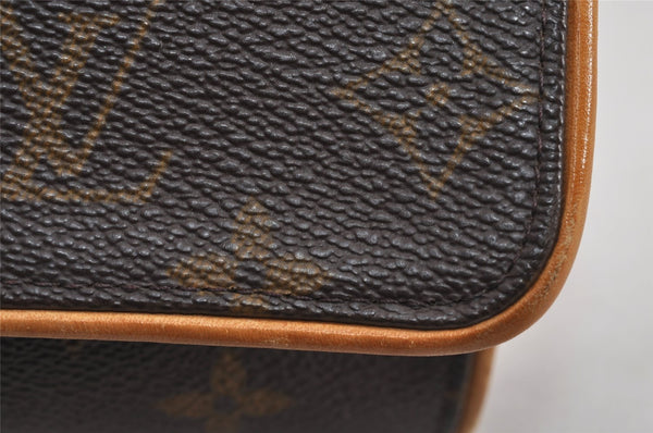 Authentic Louis Vuitton Monogram Pochette Twin PM Shoulder Bag M51854 LV 3417J