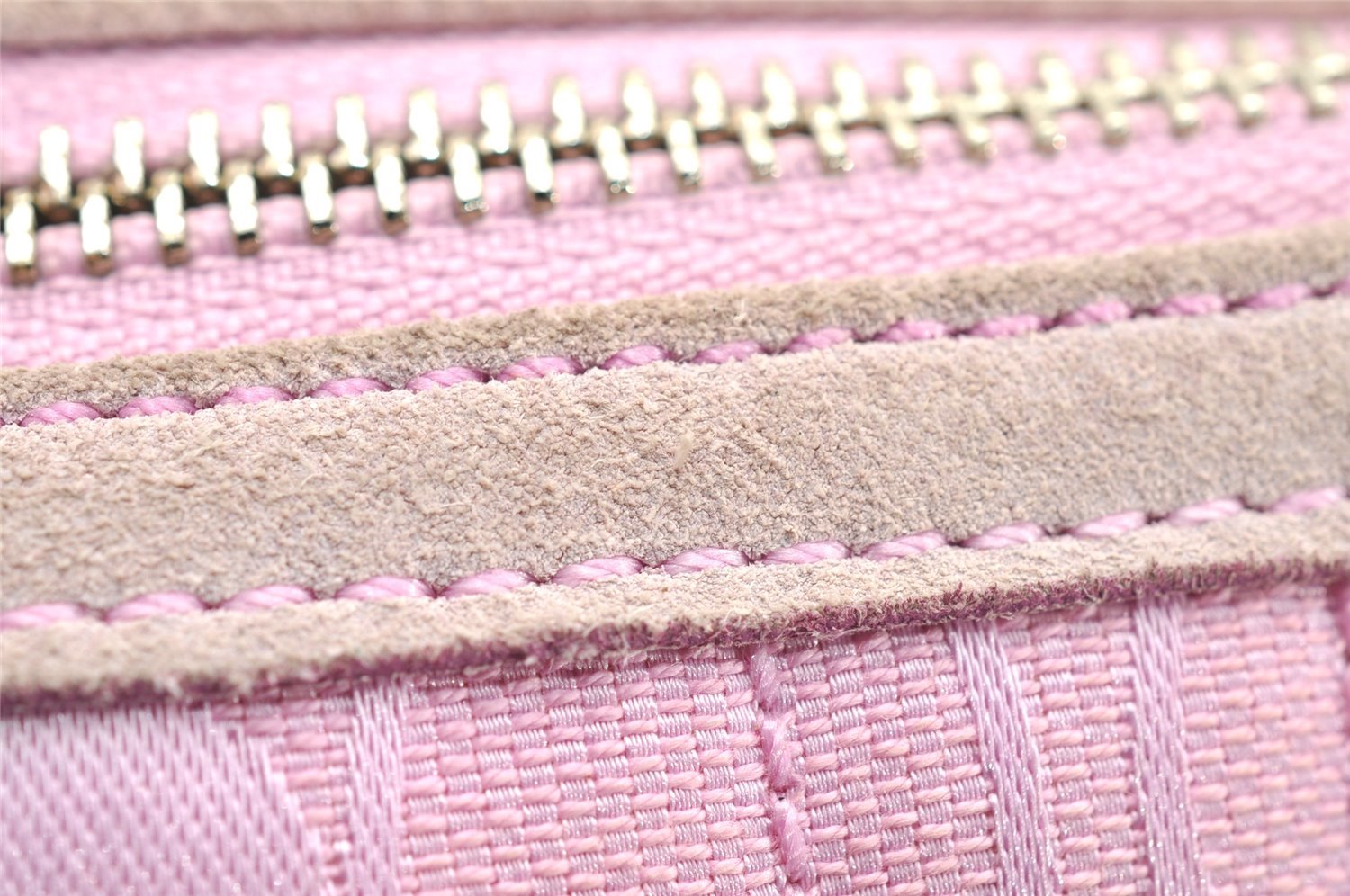 Authentic COACH Signature Shoulder Crossbody Bag Canvas Leather 9362 Pink 3417K