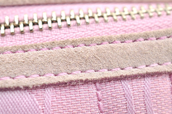 Authentic COACH Signature Shoulder Crossbody Bag Canvas Leather 9362 Pink 3417K