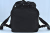 Authentic PRADA Vintage Nylon Tessuto Leather Backpack Purse Black 3418I