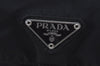 Authentic PRADA Vintage Nylon Tessuto Leather Backpack Purse Black 3418I