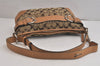 Authentic COACH Signature Shoulder Cross Bag Canvas Leather F07077 Brown 3418K
