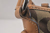 Authentic COACH Signature Shoulder Cross Bag Canvas Leather F07077 Brown 3418K