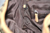 Authentic COACH Signature Shoulder Cross Bag Canvas Leather F07077 Brown 3418K