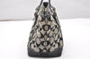 Authentic COACH Signature Hand Tote Bag Purse Canvas Leather 6043 Black 3420K