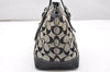 Authentic COACH Signature Hand Tote Bag Purse Canvas Leather 6043 Black 3420K