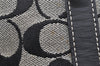 Authentic COACH Signature Hand Tote Bag Purse Canvas Leather 6043 Black 3420K