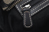 Authentic COACH Signature Hand Tote Bag Purse Canvas Leather 6043 Black 3420K