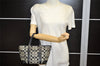 Authentic COACH Signature Hand Tote Bag Purse Canvas Leather 6043 Black 3420K