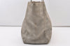 Authentic CHANEL New Travel Line Shoulder Tote Bag Nylon Leather Silver 3421J