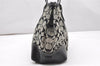 Authentic COACH Signature Shoulder Tote Bag Canvas Leather 6894 Black 3421K