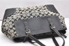 Authentic COACH Signature Shoulder Tote Bag Canvas Leather 6894 Black 3421K