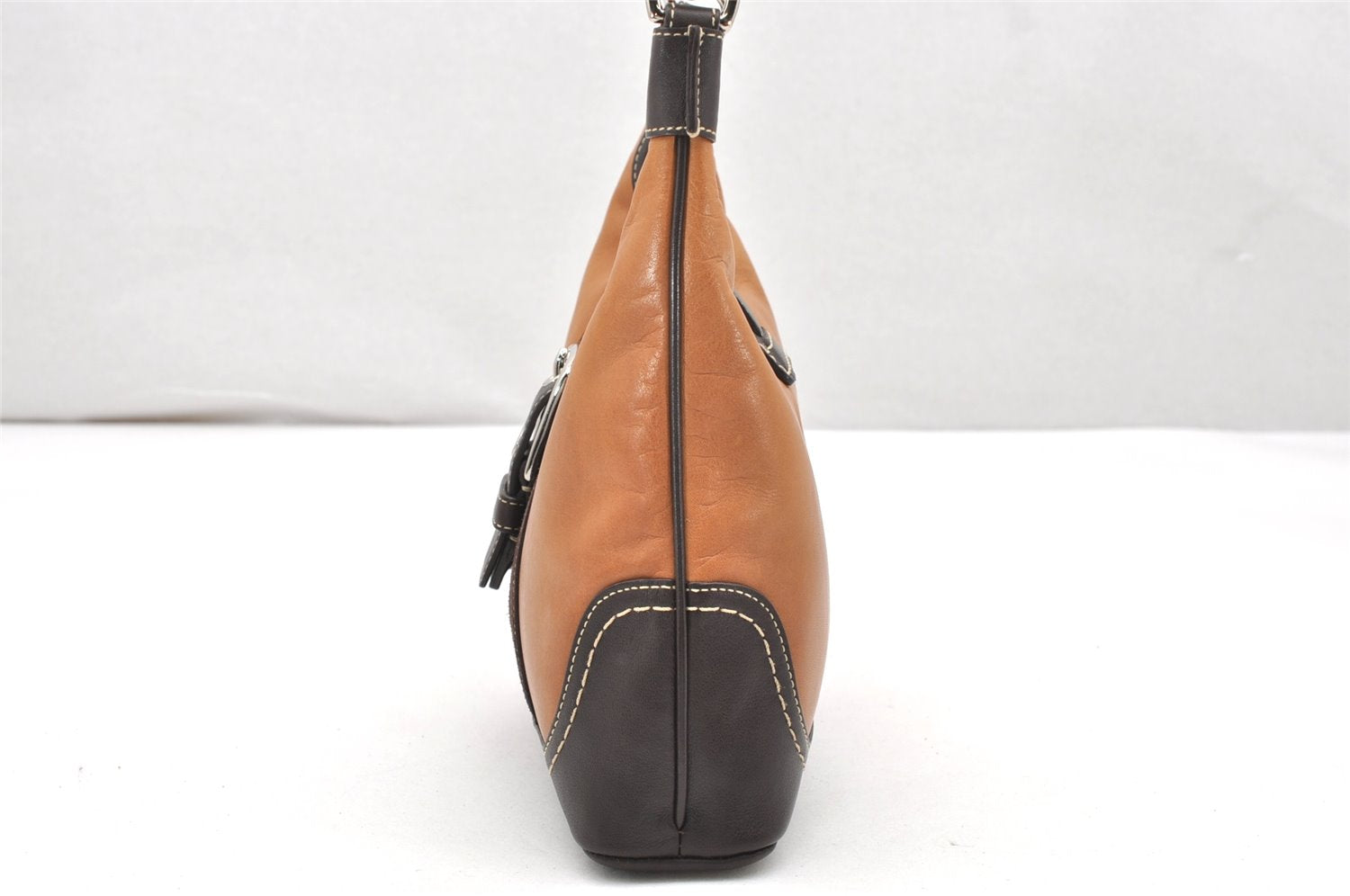 Authentic COACH Vintage Shoulder Hand Bag Purse Leather Suede F11344 Brown 3422K