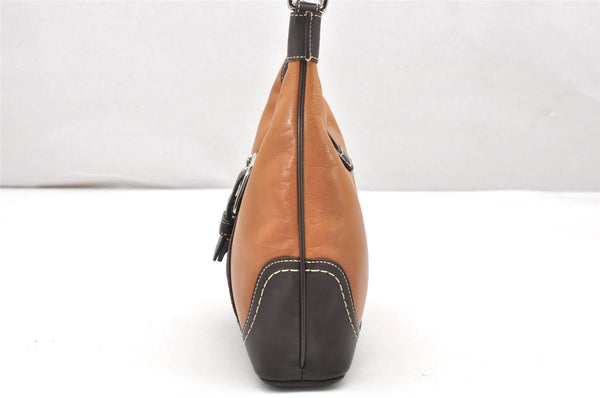 Authentic COACH Vintage Shoulder Hand Bag Purse Leather Suede F11344 Brown 3422K
