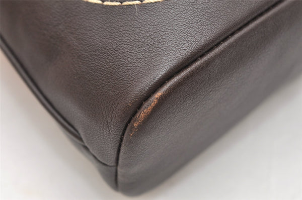 Authentic COACH Vintage Shoulder Hand Bag Purse Leather Suede F11344 Brown 3422K