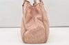 Authentic Christian Dior Trotter Lovely Hand Tote Bag Nylon Leather Pink 3423J