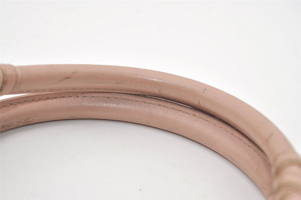 Authentic Christian Dior Trotter Lovely Hand Tote Bag Nylon Leather Pink 3423J