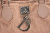 Authentic Christian Dior Trotter Lovely Hand Tote Bag Nylon Leather Pink 3423J