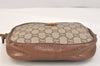 Authentic GUCCI GG Plus Shoulder Cross Body Bag PVC Leather Brown Junk 3423K