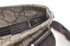 Authentic GUCCI Shoulder Cross Body Bag Purse GG PVC Leather 141626 Brown 3424K