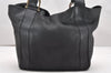 Authentic GUCCI Vintage Shoulder Tote Bag Leather 257051 Black 3425K