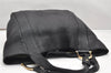 Authentic GUCCI Vintage Shoulder Tote Bag Leather 257051 Black 3425K