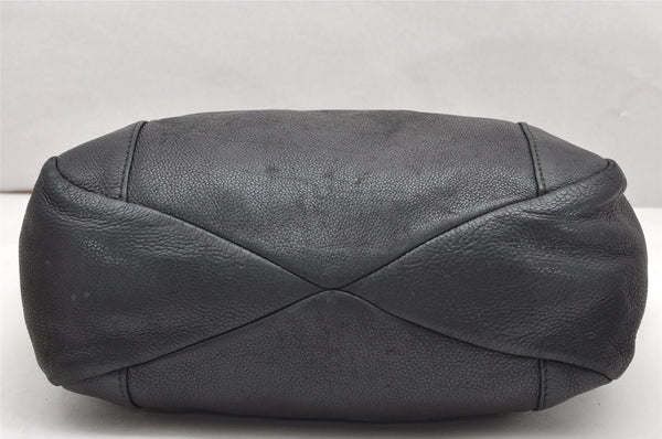 Authentic GUCCI Vintage Shoulder Tote Bag Leather 257051 Black 3425K