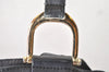 Authentic GUCCI Vintage Shoulder Tote Bag Leather 257051 Black 3425K