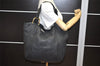 Authentic GUCCI Vintage Shoulder Tote Bag Leather 257051 Black 3425K