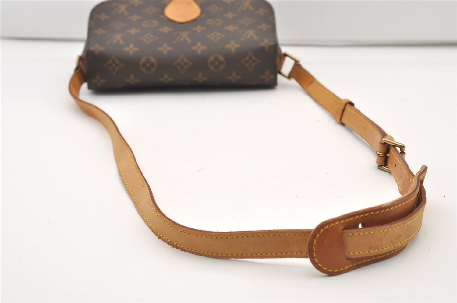 Authentic Louis Vuitton Monogram Saint Cloud GM M51242 Shoulder Cross Bag 3426J