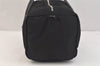 Authentic PRADA Vintage Nylon Tessuto Leather Hand Boston Bag Purse Black 3426K