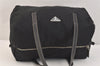 Authentic PRADA Vintage Nylon Tessuto Leather Hand Boston Bag Purse Black 3426K