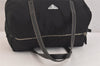 Authentic PRADA Vintage Nylon Tessuto Leather Hand Boston Bag Purse Black 3426K