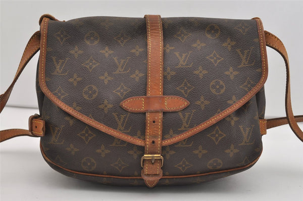 Authentic Louis Vuitton Monogram Saumur 30 Shoulder Cross Bag M42256 LV 3428J