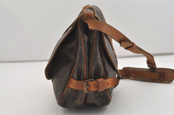 Authentic Louis Vuitton Monogram Saumur 30 Shoulder Cross Bag M42256 LV 3428J