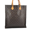 Authentic Louis Vuitton Monogram Sac Plat Hand Tote Bag M51140 LV 3429K