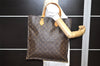 Authentic Louis Vuitton Monogram Sac Plat Hand Tote Bag M51140 LV 3429K