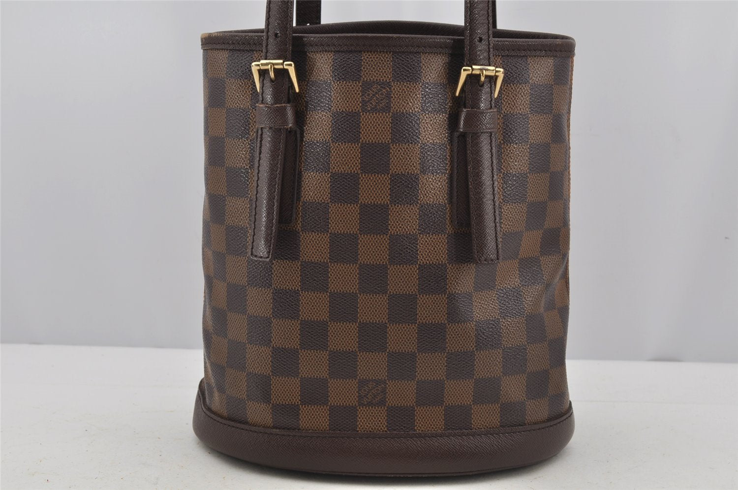 Authentic Louis Vuitton Damier Marais Bucket Shoulder Tote Bag N42240 LV 3430J