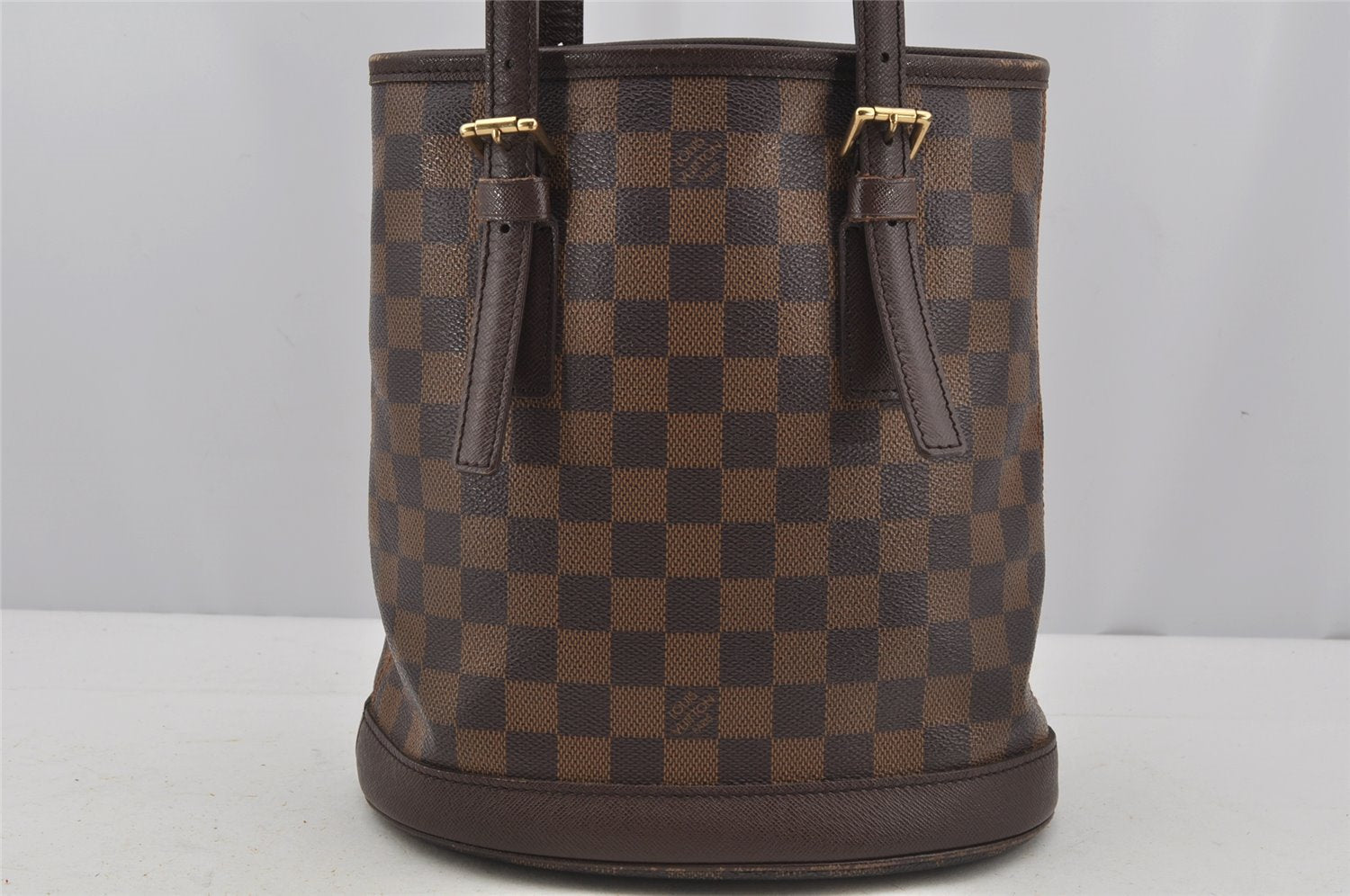 Authentic Louis Vuitton Damier Marais Bucket Shoulder Tote Bag N42240 LV 3430J