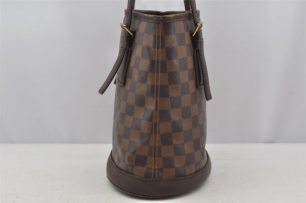 Authentic Louis Vuitton Damier Marais Bucket Shoulder Tote Bag N42240 LV 3430J