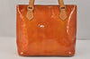 Authentic Louis Vuitton Vernis Houston Shoulder Hand Bag Orange M91004 LV 3430K