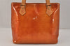 Authentic Louis Vuitton Vernis Houston Shoulder Hand Bag Orange M91004 LV 3430K