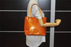 Authentic Louis Vuitton Vernis Houston Shoulder Hand Bag Orange M91004 LV 3430K